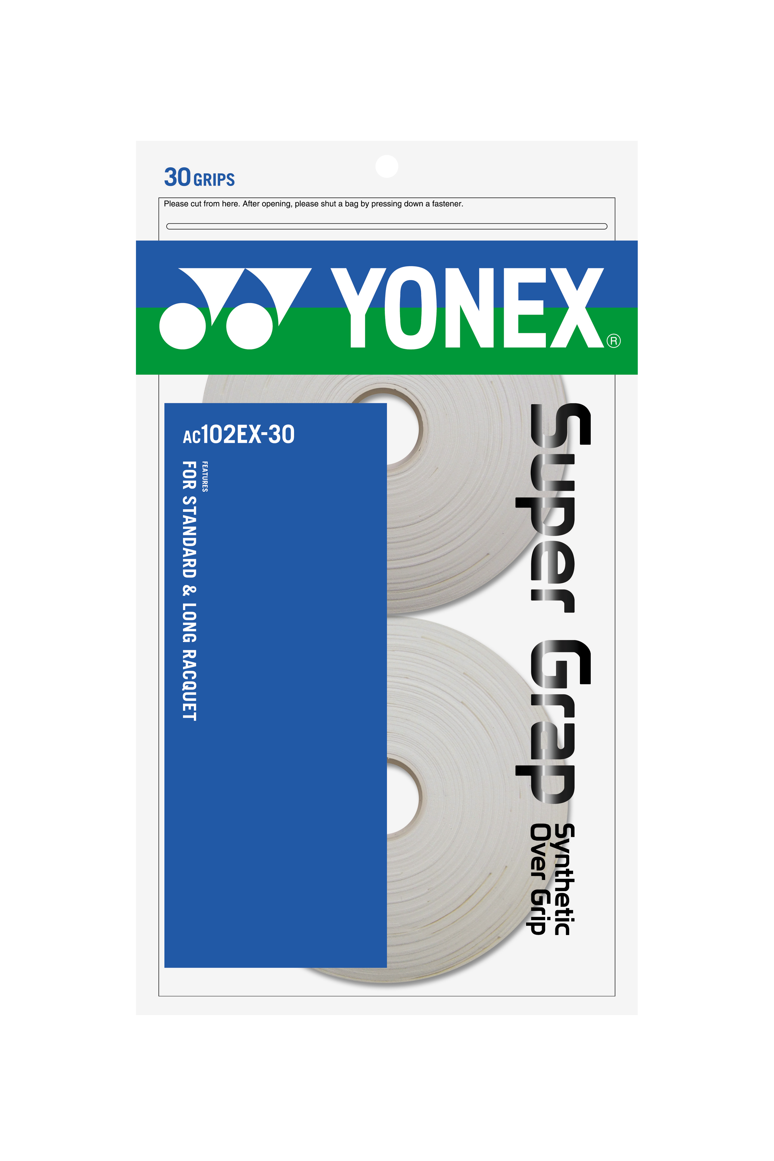 Yonex AC102EX-30 Super Grap Roll Racket Overgrip 30 Wraps 
