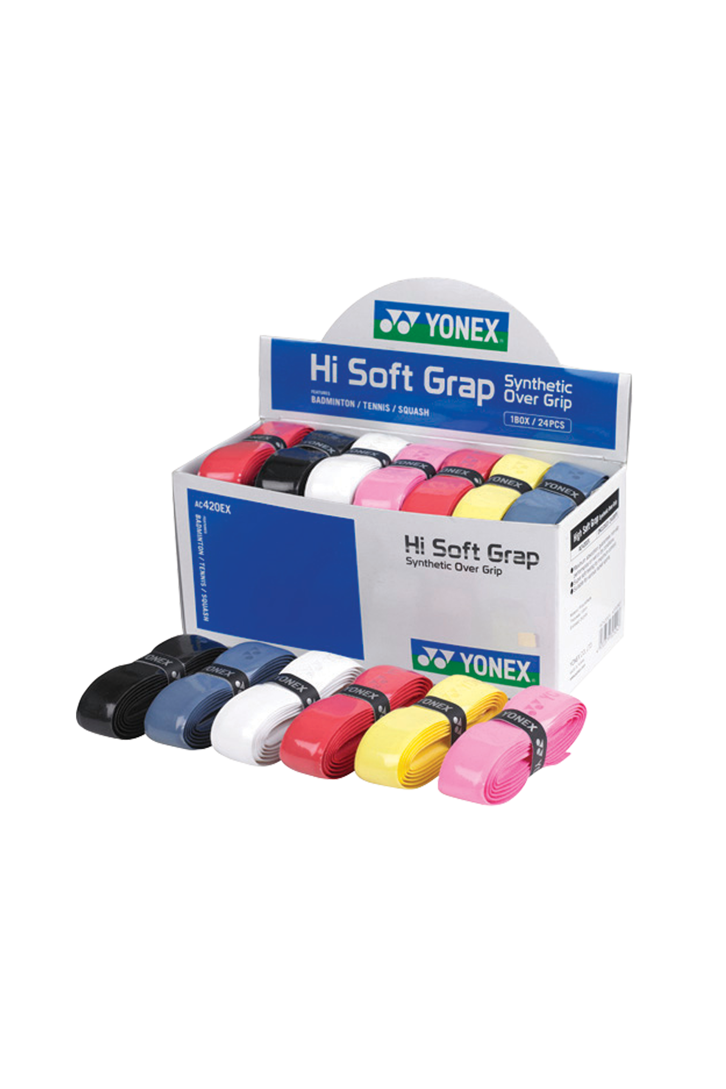 Yonex Hi-Soft Grap AC 420 24er Karton   Griffband Grip Badmintonband Schlägerban 