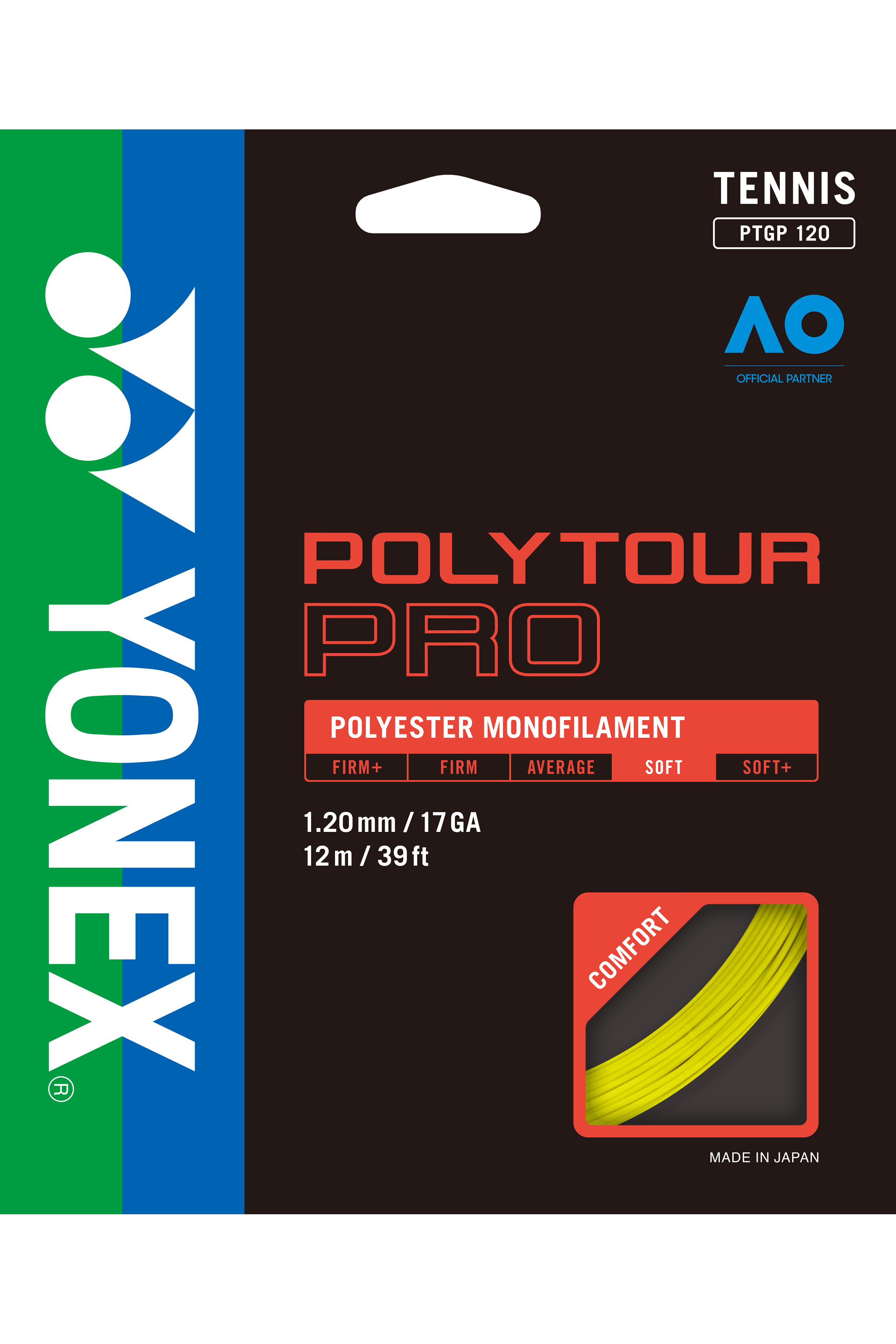 ヨネックス YONEX ポリツアープロ130 200m PTP130R2 557 フラッシュイエロー テニス ストリング ガット ソフトテニス